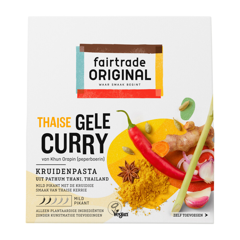 Fairtrade Original Kruidenpasta Gele Curry 70 gr