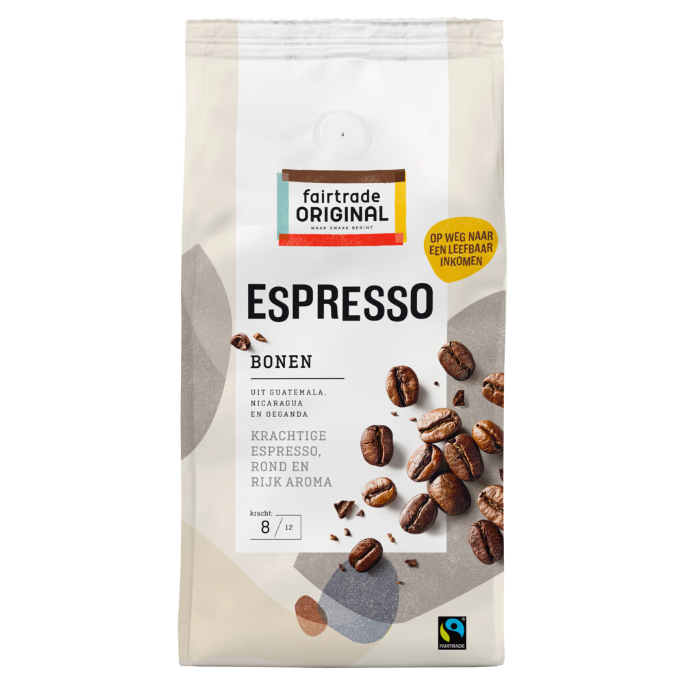 6x Fairtrade Original Koffiebonen Espresso 500 gr