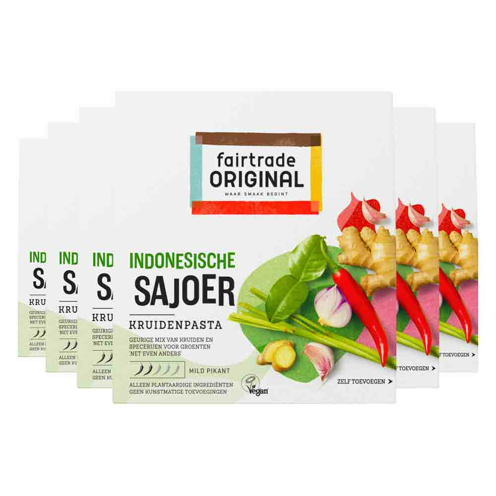 6x Fairtrade Original Boemboe Sajoer 75 gr