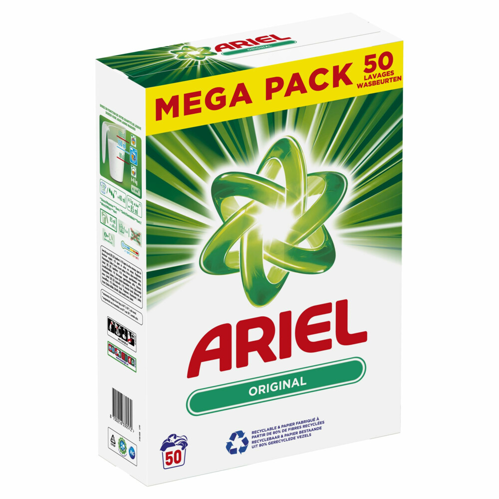 Ariel Waspoeder Original Wasbeurten Kg Plein Nl