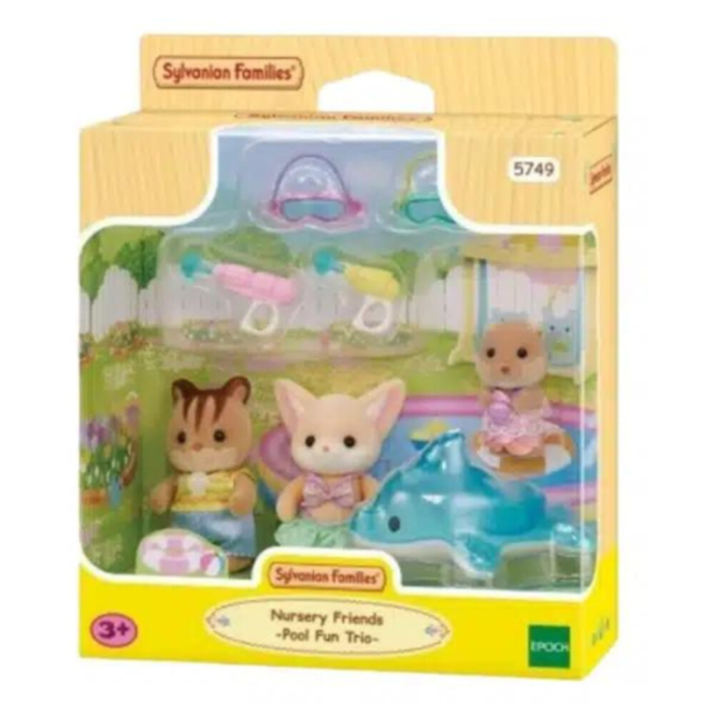 Sylvanian Families 5749 Trio Peutervriendjes Zwembad Fun