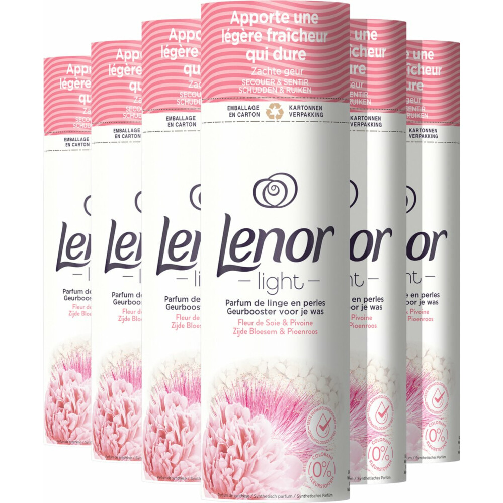 6x Lenor In-wash Geurbooster Zijdebloesem&Pioenroos 19 wasbeurten 235 gr