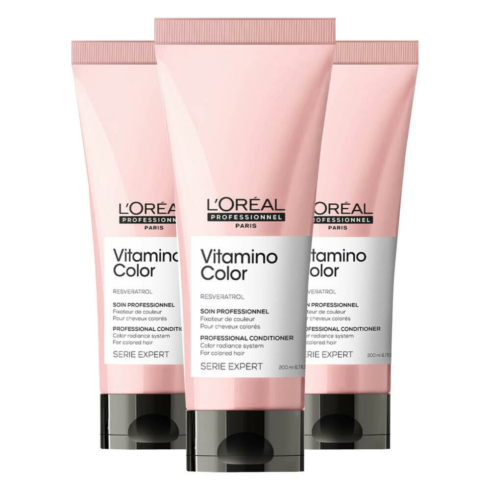 3x L'Oréal Professionnel Vitamino Color Conditioner 200 ml