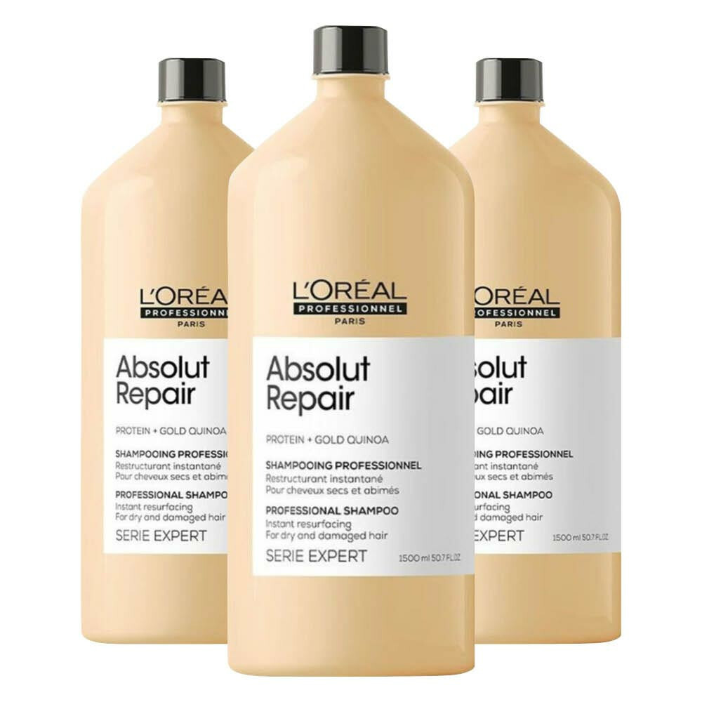 3x L'Oréal Professionnel Absolut Repair Shampoo 1500 ml