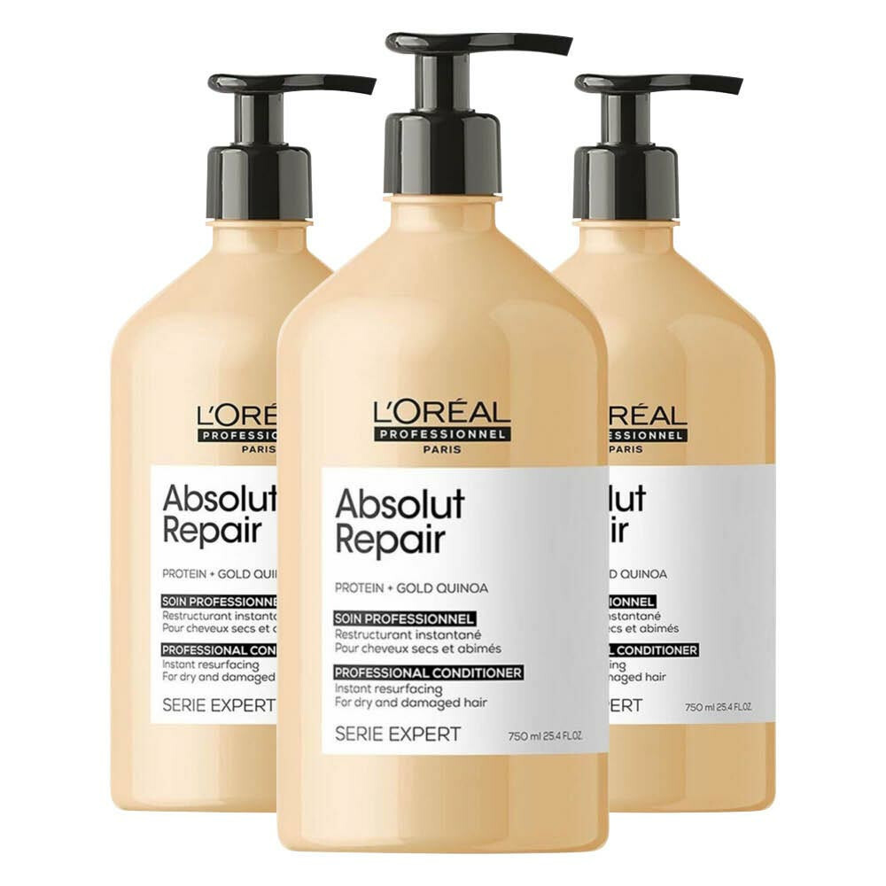 3x L'Oréal Professionnel Absolut Repair Conditioner 750 ml