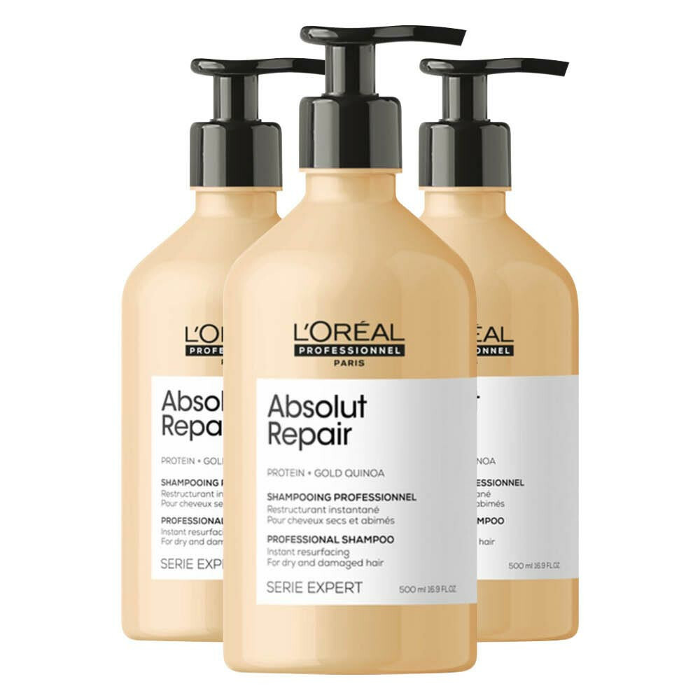 3x L'Oréal Professionnel Absolut Repair Shampoo 500 ml