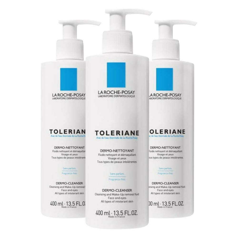 3x La Roche Posay Toleriane Reinigingslotion 400 ml