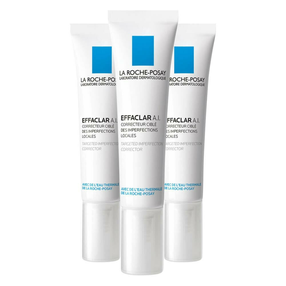 3x La Roche Posay Effaclar A.I Onzuiverheden Crème 15 ml