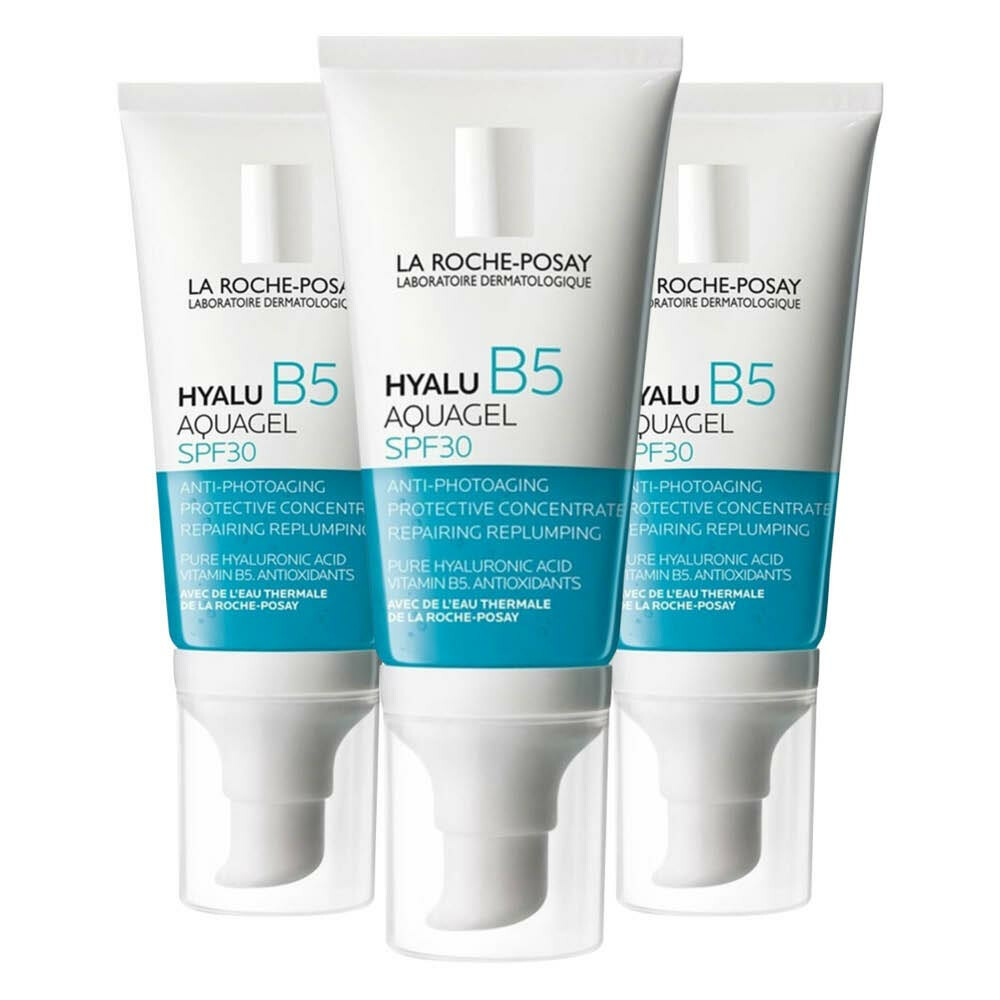 3x La Roche Posay Hyalu B5 Aquagel Dagcrème SPF 30 30 ml