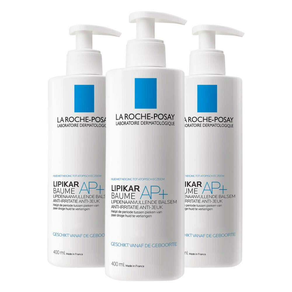 3x La Roche Posay Lipikar Balsem AP+M 400 ml