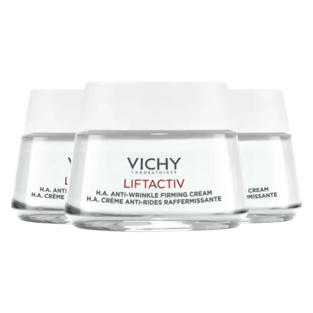 3x Vichy Liftactiv H.A. Verstevigende Crème Droge Huid 50 ml