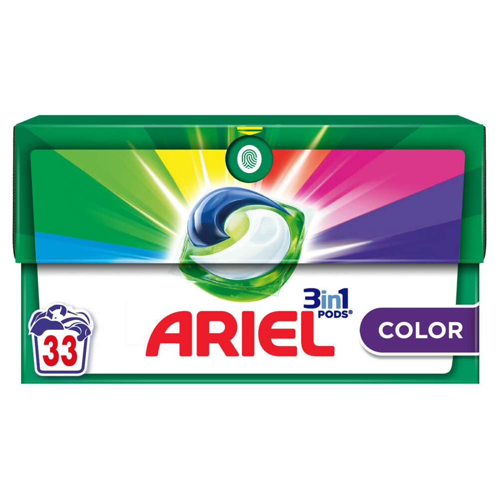 2e halve prijs: Ariel 3in1 Pods Wasmiddelcapsules Color 33 stuks