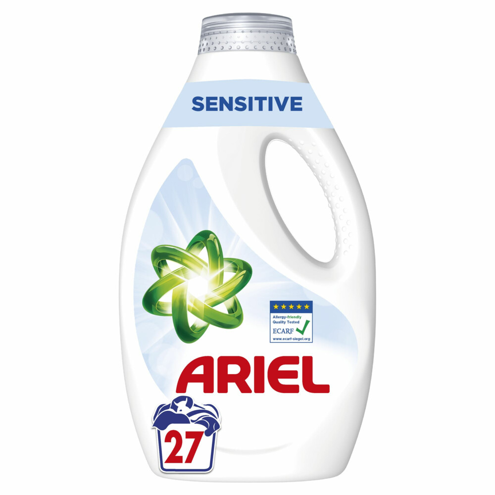 5x Ariel Vloeibaar Wasmiddel Sensitive 27 Wasbeurten 1215 ml