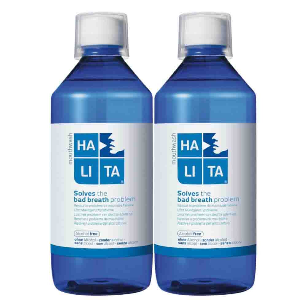 2x Halita Mondwater Frisse Adem 500 ml