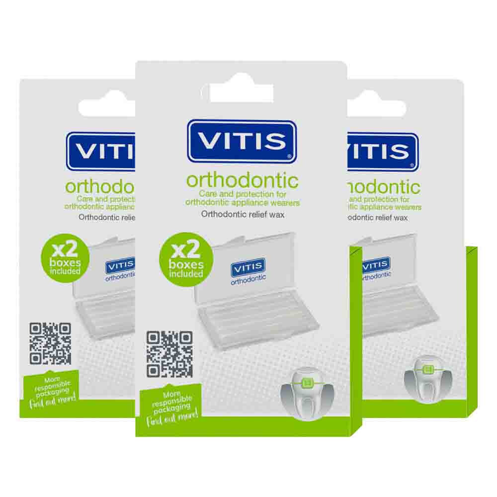 3x Vitis Wax Orthodontic 2 stuks