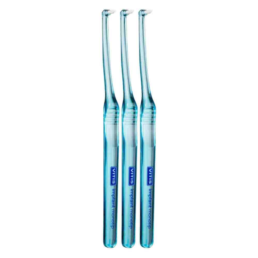 3x Vitis Implantaten Tandenborstel Monotip