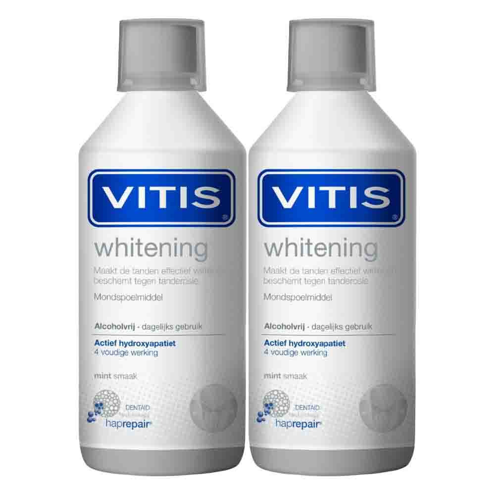 2x Vitis Mondwater Whitening 500 ml