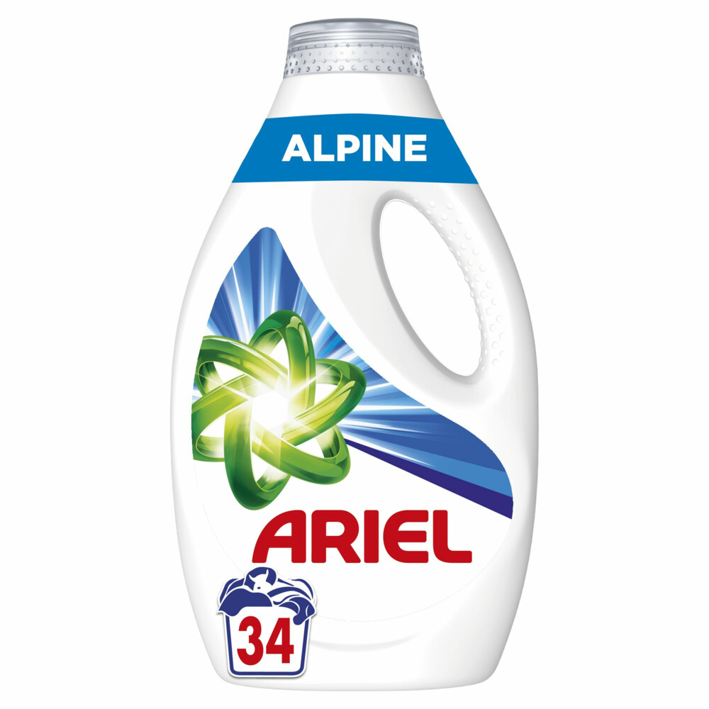 4x Ariel Vloeibaar Wasmiddel Alpine 34 Wasbeurten 1530 ml