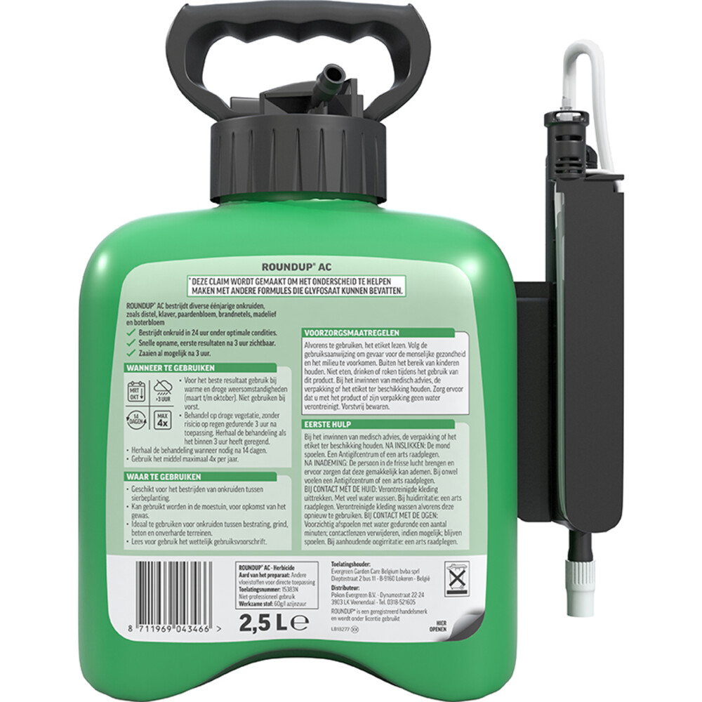 Roundup AC Totaal Onkruidvrij Onkruiddrukspuit 2,5 liter, foto 2