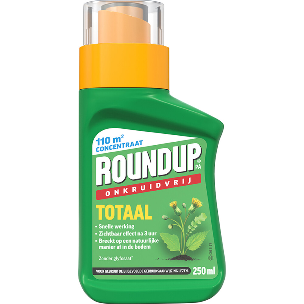 3x Roundup PA Totaal Onkruidvrij Concentraat 250 ml