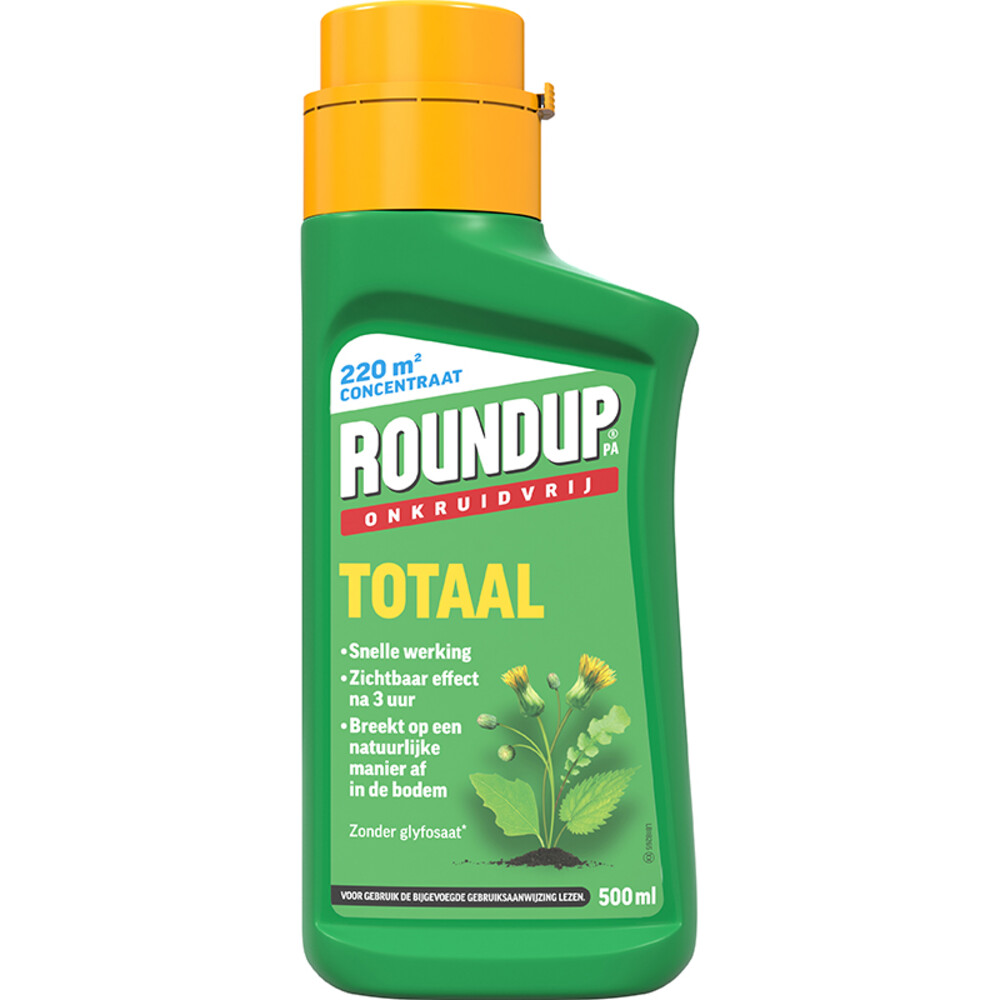 12x Roundup PA Totaal Onkruidvrij Concentraat 500 ml