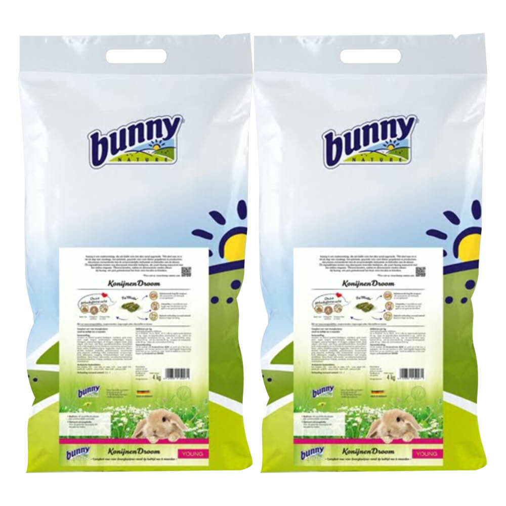 2x Bunny Nature Konijnendroom Young 4 kg