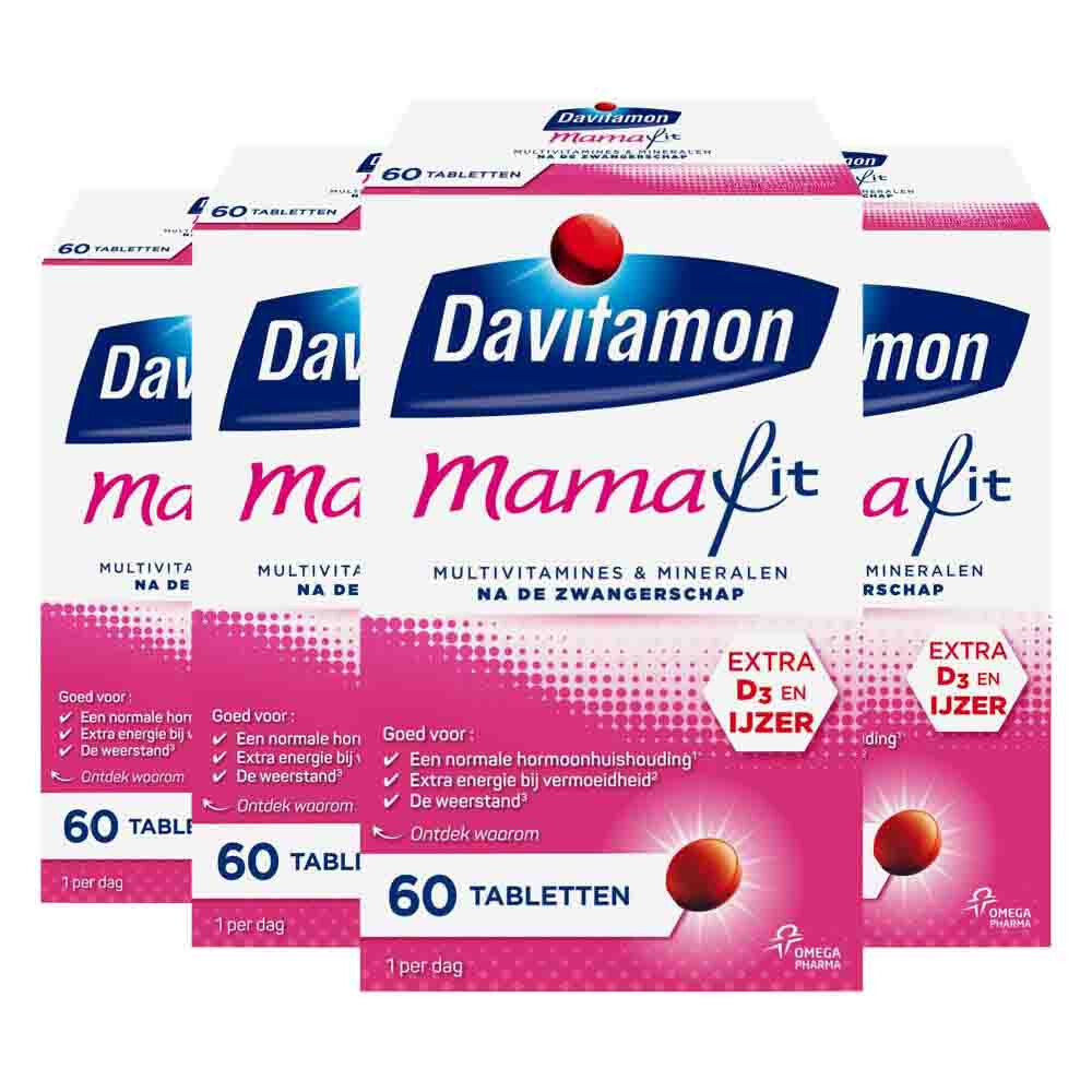4x Davitamon Compleet Mama Fit 60 tabletten