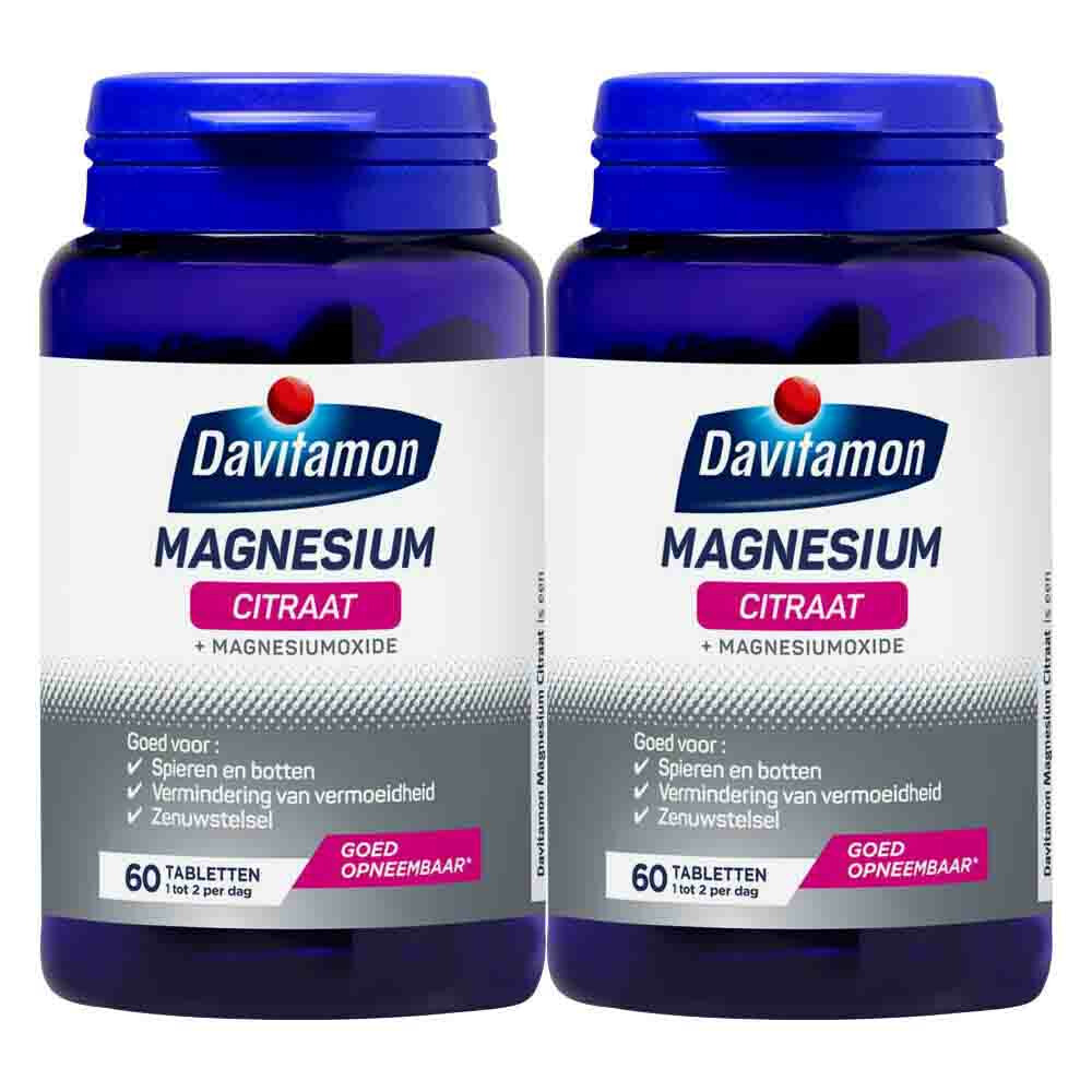 Gratis Verzending: 2x Davitamon Magnesium Citraat 60 tabletten