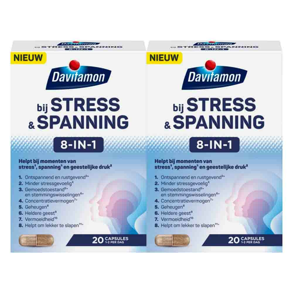 2x Davitamon bij Stress&Spanning 20 capsules