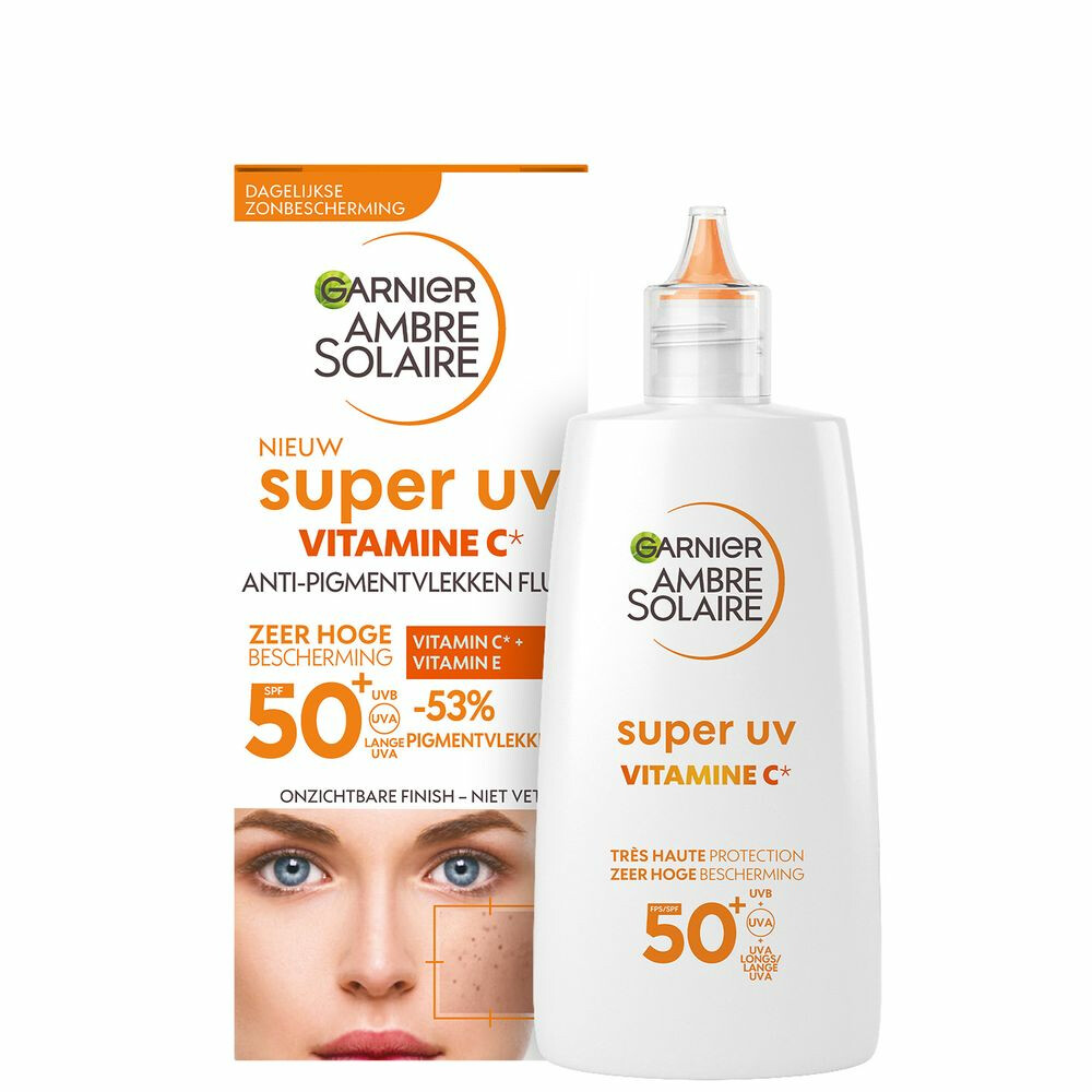 Garnier Ambre Solaire Super UV Vitamine C* Anti-Pigmentvlekken Fluid SPF 50+ 40 ml