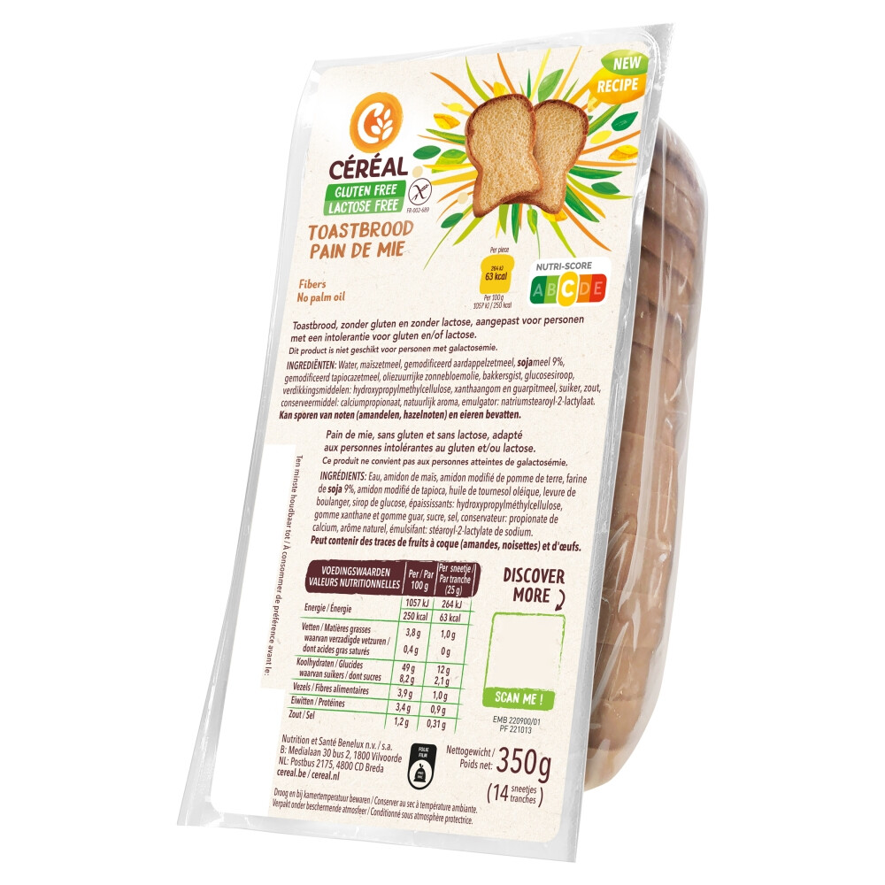 Céréal Toastbrood 350 gr