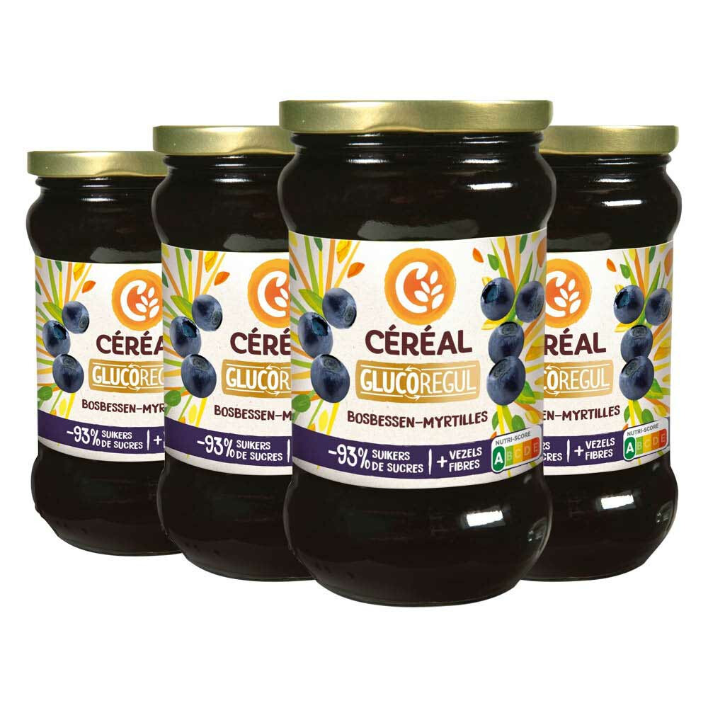 4x Céréal Jam Bosbessen 320 gr