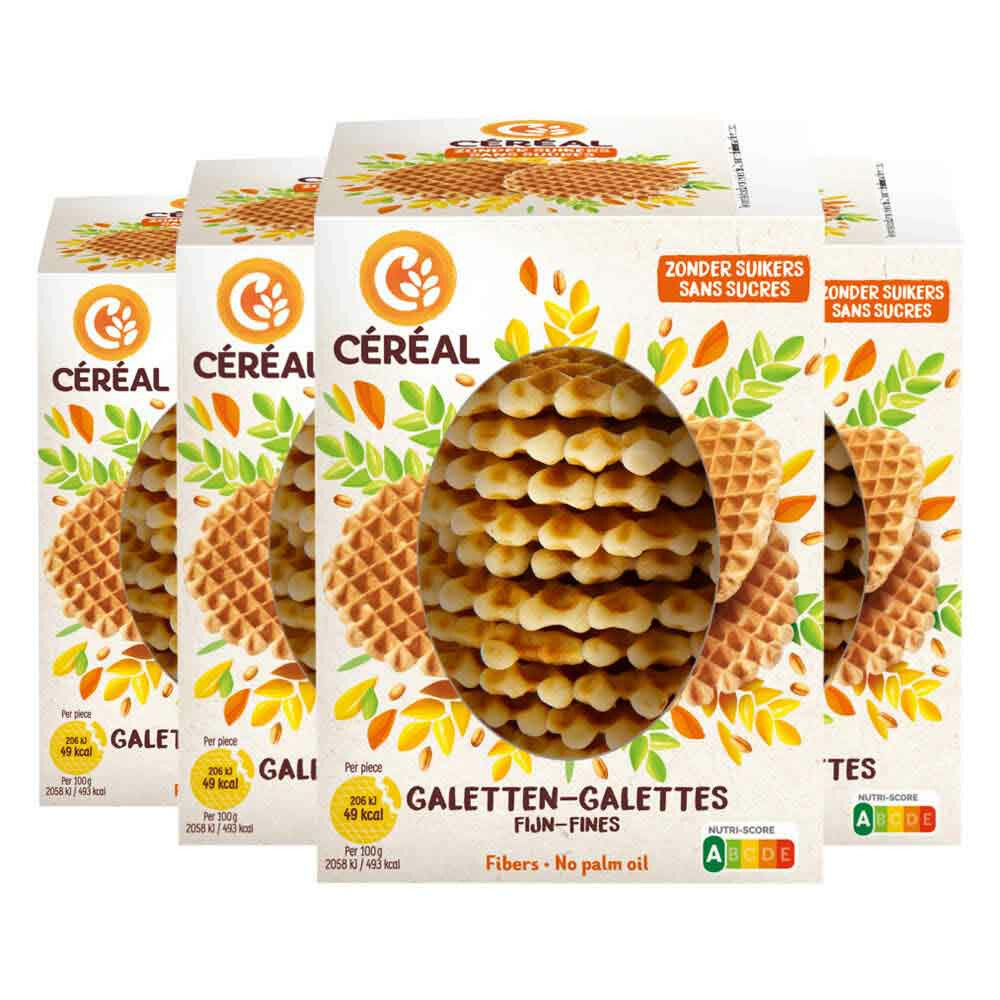 4x Céréal Galetten Fijn Suikervrij 150 gr