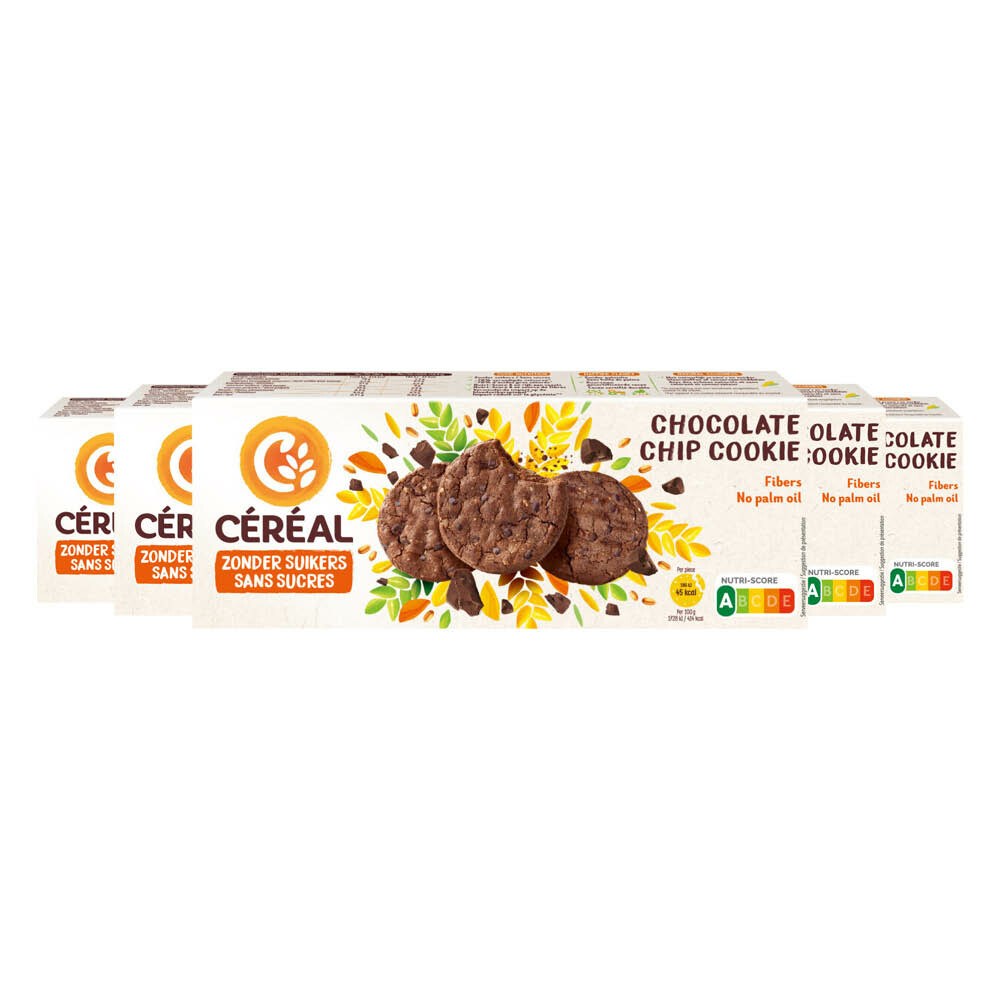 5x Céréal Chocolate Chip Cookie 130 gr