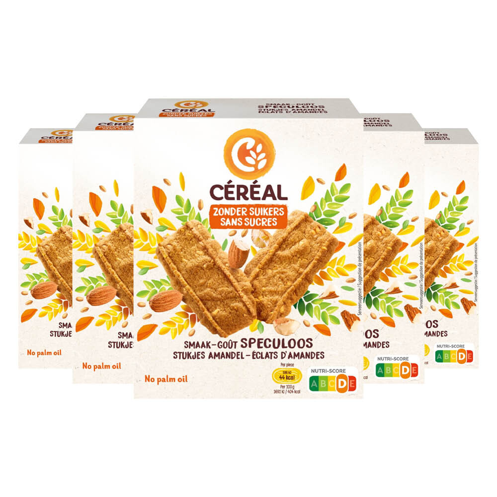 5x Céréal Speculoos Met Stukjes Amandel 110 Gr
