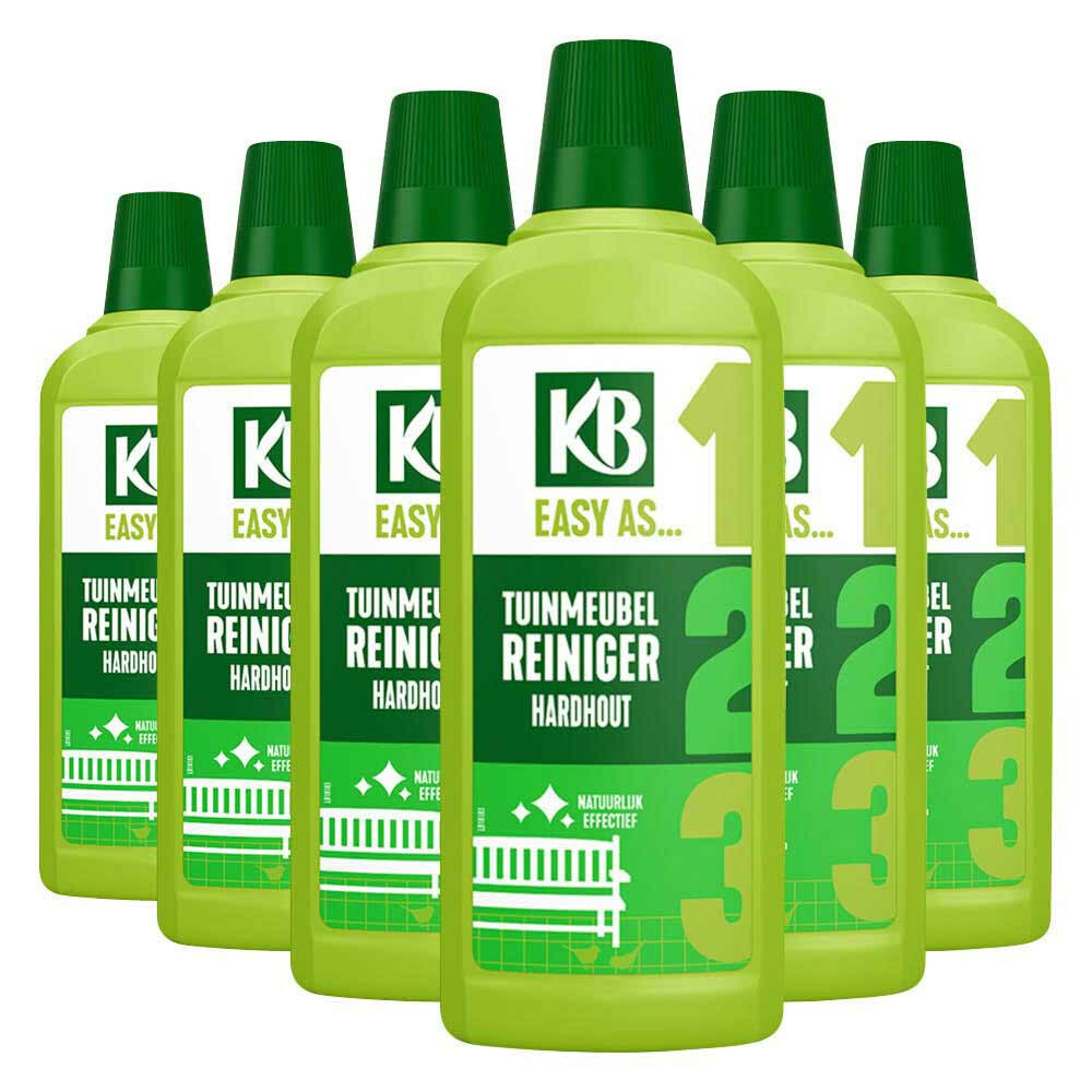 6x KB Easy Tuinmeubelreiniger Hardhout Concentraat 750 ml