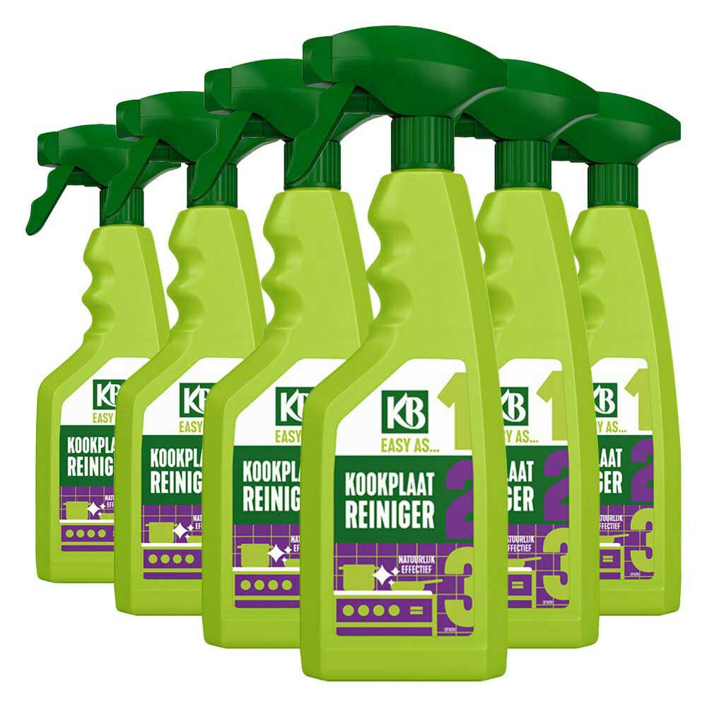 6x KB Easy Kookplaatreiniger Spray 500 ml