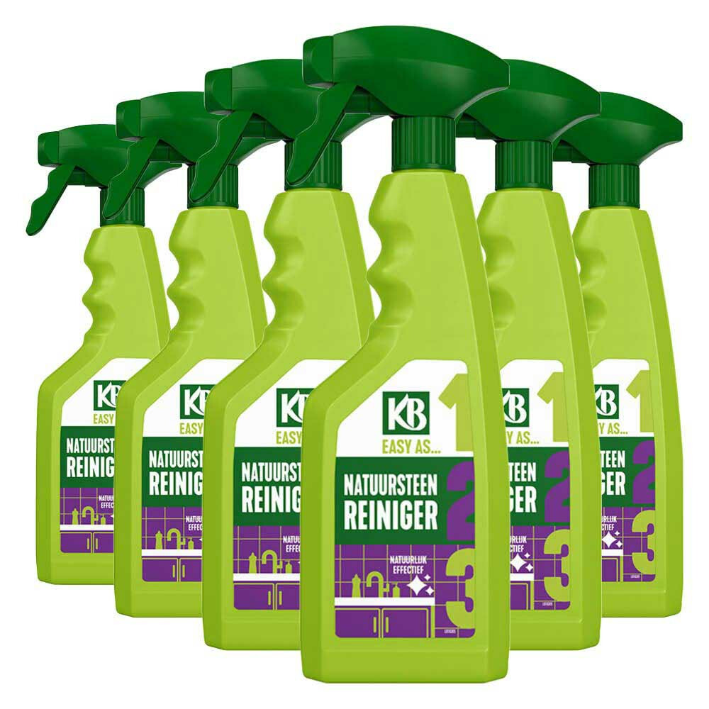 6x KB Easy Natuursteenreiniger Spray 500 ml