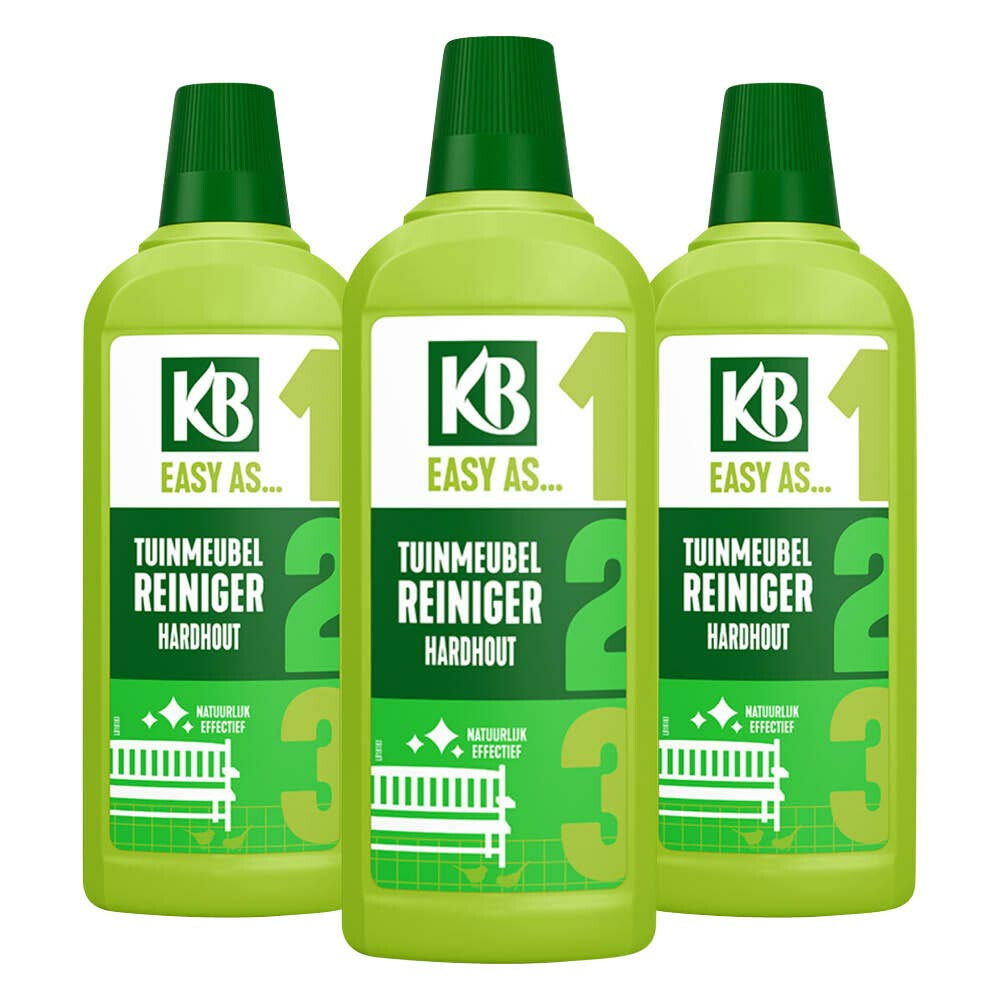 3x KB Easy Tuinmeubelreiniger Hardhout Concentraat 750 ml
