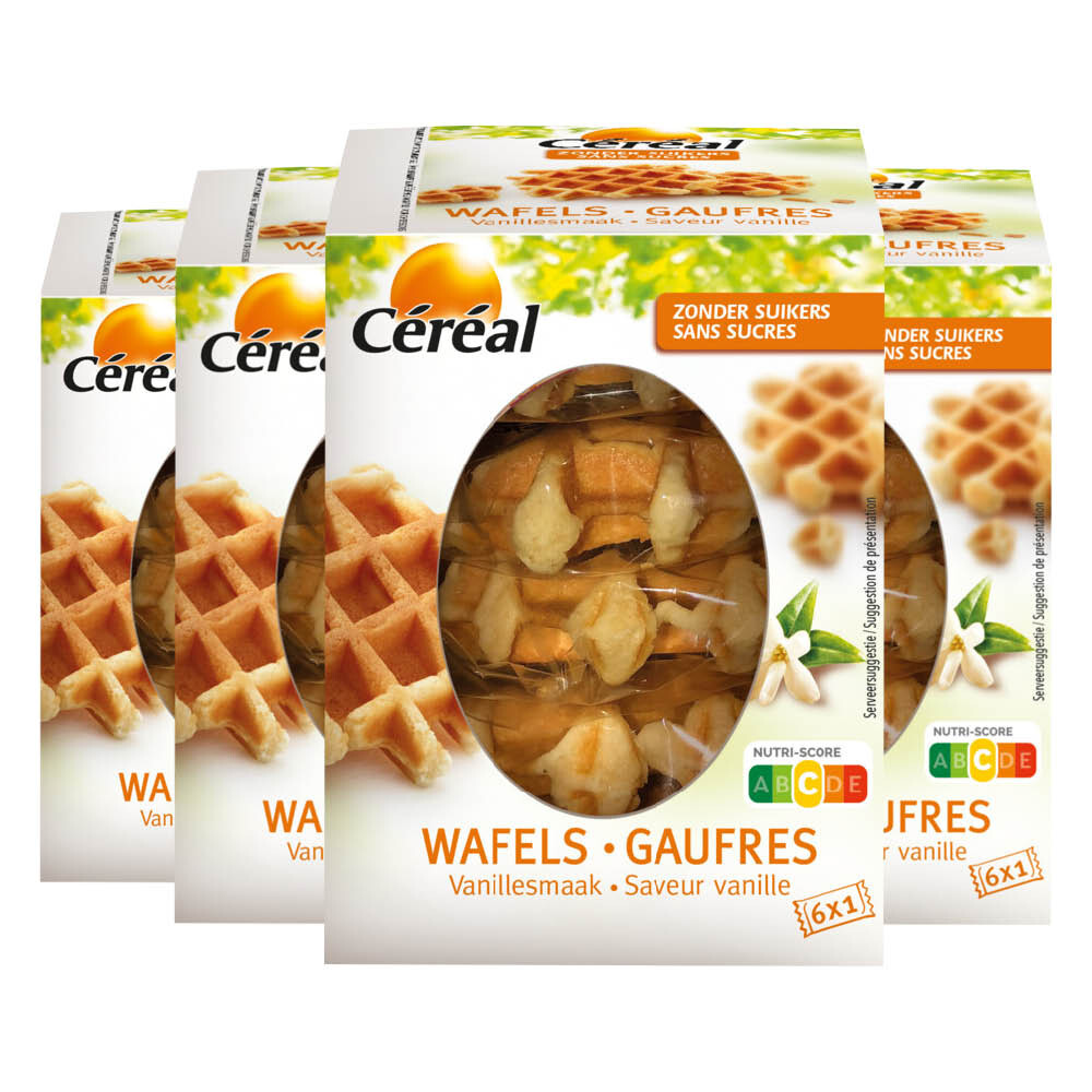 4x Céréal Wafels Vanille 150 gr