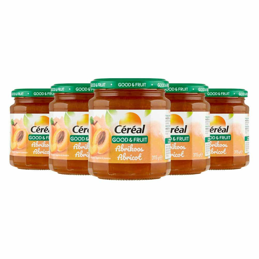 5x Céréal Jam Good&Fruit Abrikoos 315 gr
