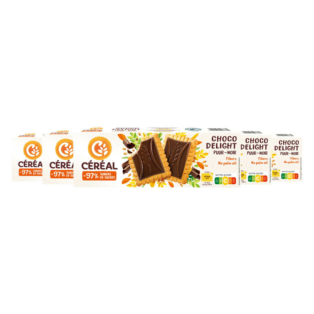 5x Céréal Koekjes Choco Delight 126 gr