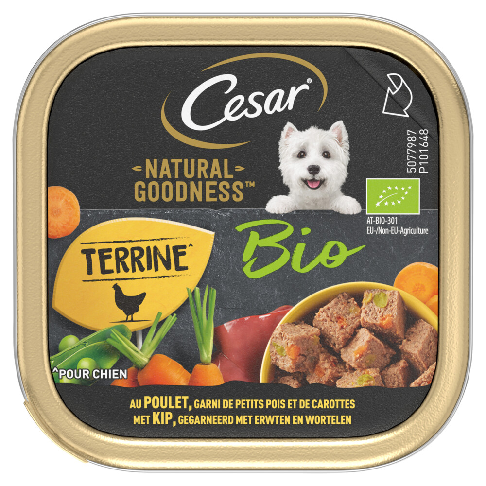 Cesar Natural Goodness Alu Paté Kip Bio 100 gr