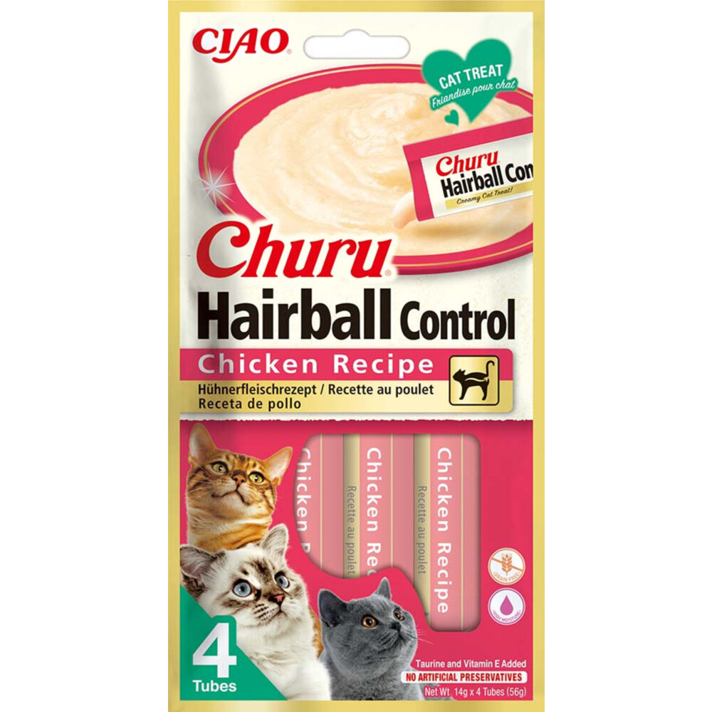 Ciao Churu Kat Haarbal Control Kip 56 gr