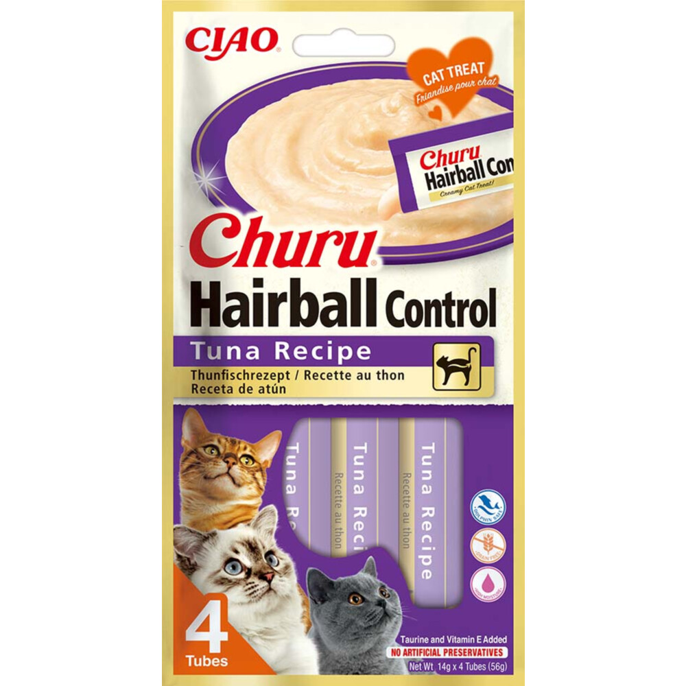 Ciao Churu Kat Haarbal Control Tonijn 56 gr