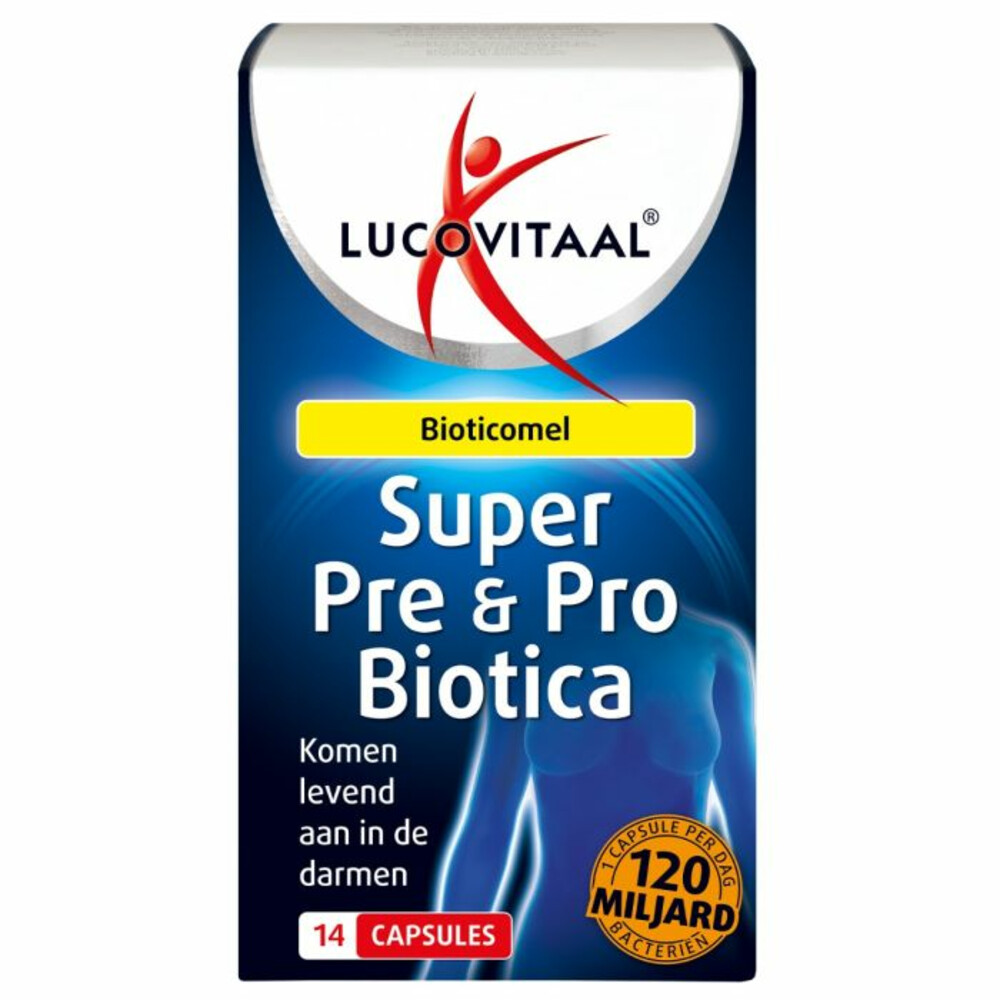 2+2 gratis: 2x Lucovitaal Super Pre&Probiotica 120 Miljard Bacteriën 14 capsules