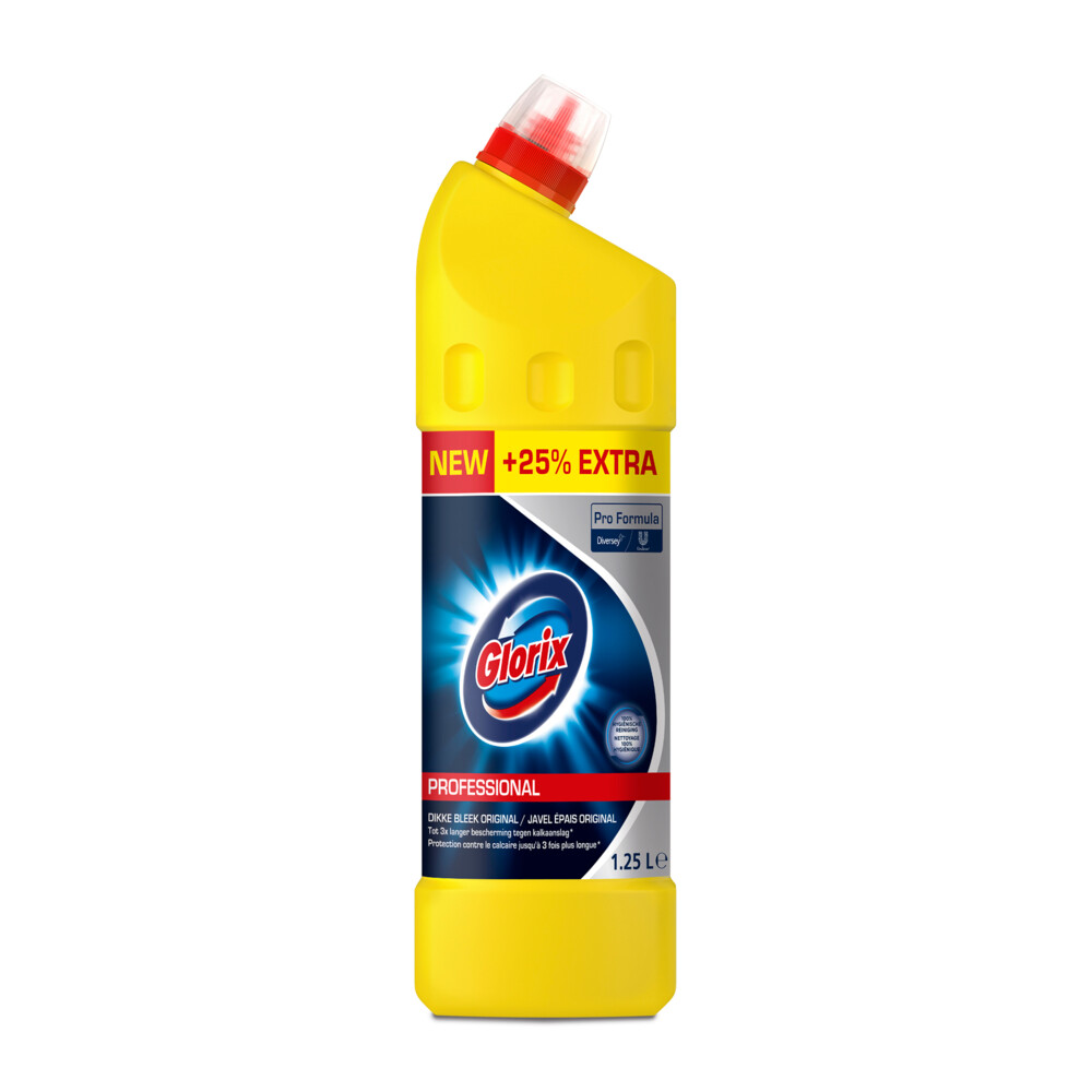 Glorix Pro Formula Toiletreiniger Dikke Bleek Original 1,25 liter