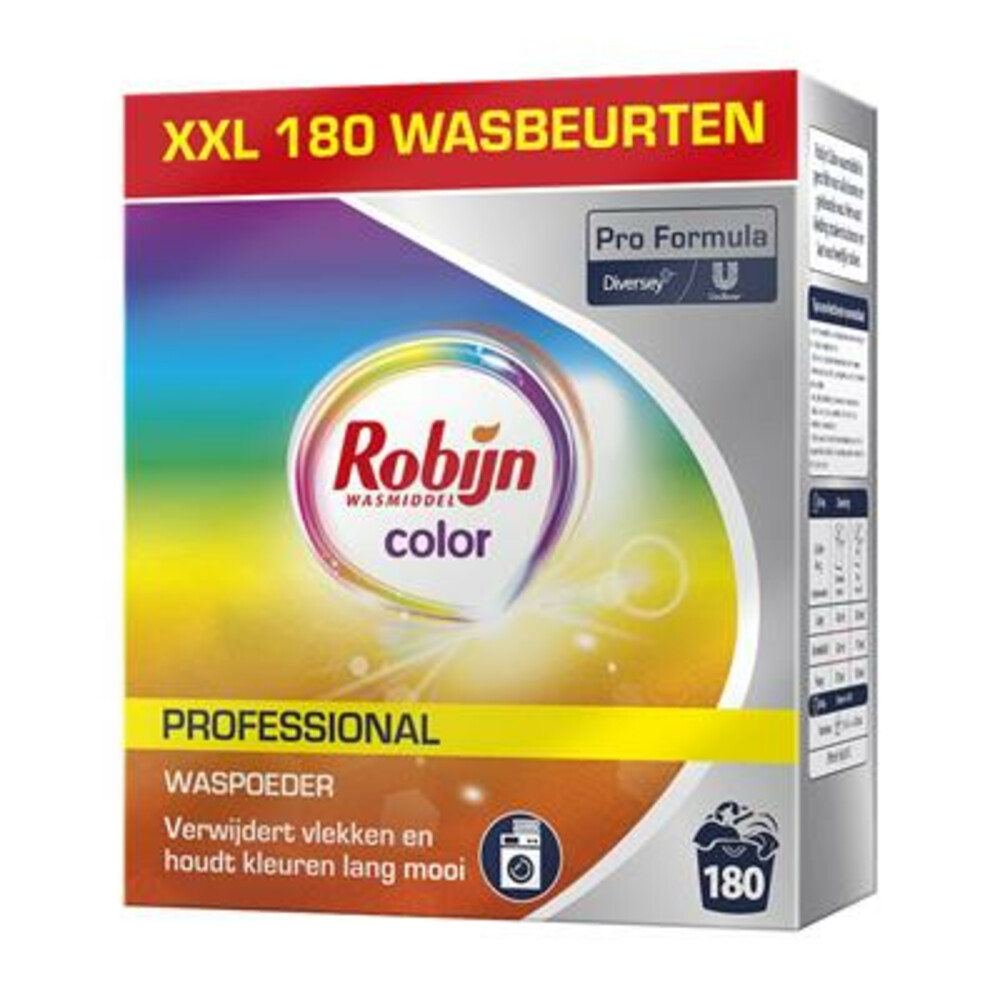 Robijn Professional Wasmiddel Poeder Gekleurde Was 180 Wasbeurten 8 kg