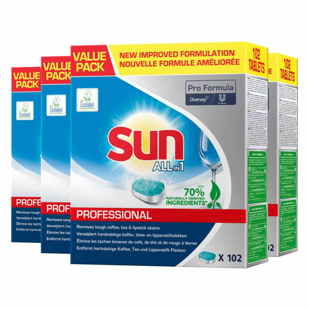 Sun Professional Vaatwastabletten All in 1 Professional 102 stuks