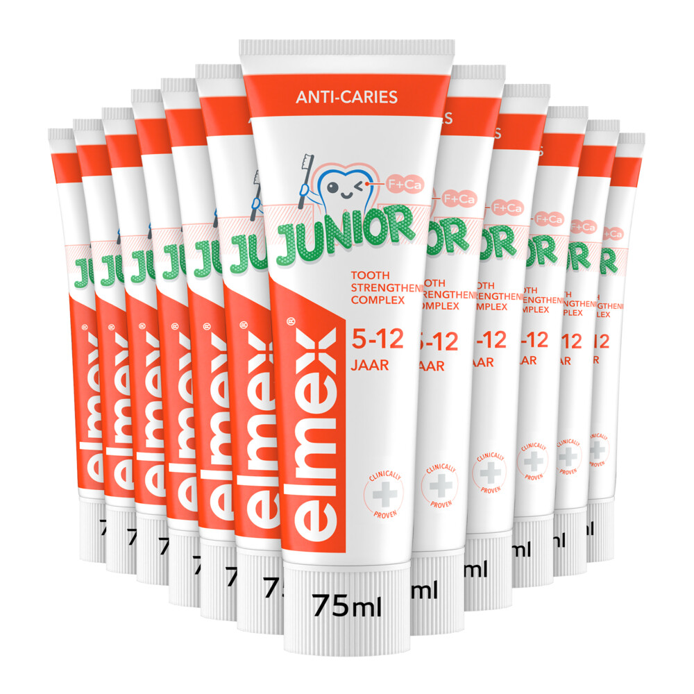 12x Elmex Gel-Tandpasta Junior (6-12 Jaar) 75 ml